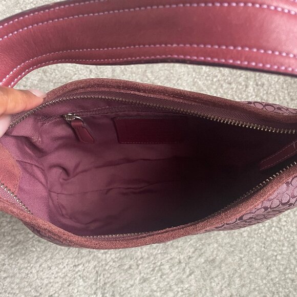 RARE Vintage Coach Plum/Pink Soho Hobo Mini Shoulder Bag 2154 - Picture 11 of 16